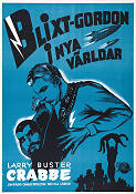 Blixt Gordon i nya världar 1938 poster Buster Crabbe Jean Rogers Charles Middleton Ford Beebe Från serier