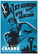 Blixt Gordon i nya världar 1938 poster Buster Crabbe Jean Rogers Från serier