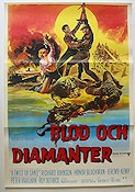 Blod och diamanter 1968 poster Richard Johnson Honor Blackman