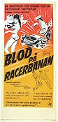 Blod på racerbanan 1967 poster Joe Morrison Bilar och racing
