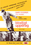 Blodigt uppdrag 1946 poster Gary Cooper Fritz Lang