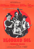 Blodröd sol 1971 poster Charles Bronson Ursula Andress Toshiro Mifune Terence Young