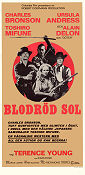 Blodröd sol 1971 poster Charles Bronson Terence Young