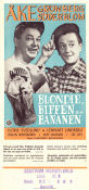 Blondie Biffen och Bananen 1952 poster Åke Söderblom Lars-Eric Kjellgren