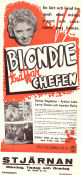Blondie träffar chefen 1939 poster Penny Singleton Arthur Lake Larry Simms Frank R Strayer Från serier