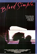 Blood Simple 1984 poster John Getz Frances McDormand Dan Hedaya Joel Ethan Coen Vapen