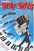 Blue Skies 1947 poster Bing Crosby Fred Astaire Musik: Irving Berlin Musikaler