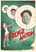 Blyge Anton 1940 poster Edvard Persson Ingrid Luterkort Britta Brunius Emil A Lingheim