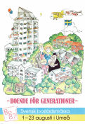 BO87 Svensk Bostadsmässa Umeå 1987 affisch 