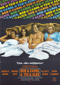Bob and Carol and Ted and Alice 1969 poster Natalie Wood Robert Culp Elliott Gould Dyan Cannon Paul Mazursky Romantik
