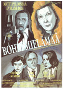 Bohemernas liv 1992 poster Matti Pellonpää Evelyne Didi André Wilms Aki Kaurismäki Finland Konstaffischer Rökning Affischen från: Finland