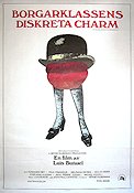 Borgarklassens diskreta charm 1973 poster Fernando Rey Luis Bunuel Konstaffischer