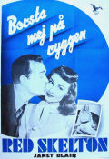 Borsta mej på ryggen 1948 poster Red Skelton Janet Blair Don McGuire S Sylvan Simon