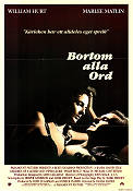 Bortom alla ord 1986 poster William Hurt Marlee Matlin Piper Laurie Randa Haines