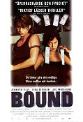 Bound 1996 poster Jennifer Tilly Gina Gershon Joe Pantoliano Andy Wachowski Damer Pengar