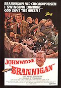 Brannigan 1975 poster John Wayne Richard Attenborough Douglas Hickox