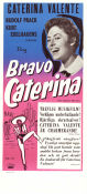 Bravo Caterina 1957 poster Caterina Valente Werner Jacobs