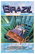 Brazil 1985 poster Jonathan Pryce Robert De Niro Terry Gilliam