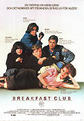 Breakfast Club 1984 poster Emilio Estevez Paul Gleason Molly Ringwald John Hughes Skola