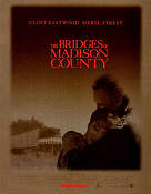 The Bridges of Madison County 1995 poster Clint Eastwood Meryl Streep Broar Romantik