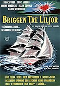 Briggen Tre Liljor 1962 poster Sigge Fürst Skepp och båtar