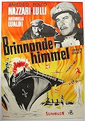Brinnande himmel 1959 poster Amedeo Nazzari Brand Krig