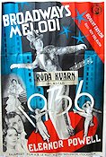 Broadways melodi 1935 poster Eleanor Powell Robert Taylor Musikaler