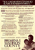 Broarna i Madison County 1995 poster Clint Eastwood Meryl Streep Broar Romantik