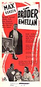 Bröder emellan 1946 poster Max Hansen Marianne Aminoff Åke Grönberg Börje Larsson