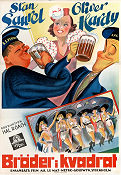 Bröder i kvadrat 1936 poster Stan Laurel Oliver Hardy Laurel and Hardy Harry Lachman