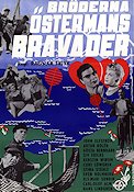 Bröderna Östermans bravader 1956 poster John Elfström Artur Rolén Gösta Bernhard Siv Ericks Ragnar Frisk