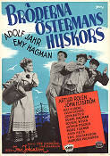 Bröderna Östermans huskors 1945 poster Adolf Jahr Emy Hagman Artur Rolén John Elfström Ivar Johansson