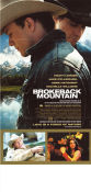 Brokeback Mountain 2005 poster Heath Ledger Jake Gyllenhaal Michelle Williams Ang Lee Berg