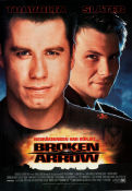 Broken Arrow 1996 poster John Travolta Christian Slater Samantha Mathis John Woo Flyg