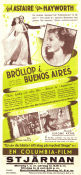 Bröllop i Buenos Aires 1942 poster Fred Astaire Rita Hayworth Musik: Jerome Kern Dans