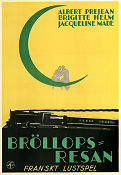 Bröllopsresan 1933 poster Albert Préjean Brigitte Helm Germain Fried Resor Tåg