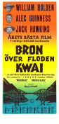 Bron över floden Kwai 1957 poster William Holden Alec Guinness Jack Hawkins David Lean Krig Broar