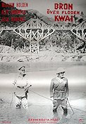 Bron över floden Kwai 1957 poster William Holden Alec Guinness David Lean Krig Broar