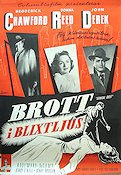 Brott i blixtljus 1952 poster Broderick Crawford Donna Reed John Derek Phil Karlson Film Noir