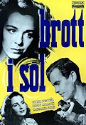 Brott i sol 1947 poster Gunnel Broström Birger Malmsten Margaretha Fahlén