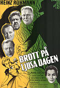 Brott på ljusa dagen 1958 poster Heinz Rühmann Michel Simon Sigfrit Steiner Ladislao Vajda