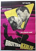 Brottslig kärlek 1954 poster Simone Signoret Marcel Carné Text: Emile Zola
