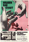 Bruden bar svart 1968 poster Jeanne Moreau Francois Truffaut