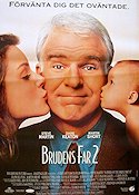 Brudens far 2 1995 poster Steve Martin Diane Keaton Martin Short Charles Shyer Barn