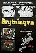 Brytningen 1971 poster Stéphane Audran Claude Chabrol