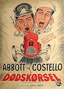 Buck Privates Come Home 1947 poster Abbott and Costello Abbott och Costello Bilar och racing