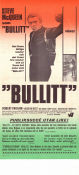 Bullitt 1968 poster Steve McQueen Robert Vaughn Jacqueline Bisset Peter Yates Bilar och racing Poliser