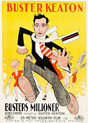 Busters miljoner 1925 poster Buster Keaton