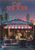 Café New York 1985 poster Michael Emil Karen Black Michael Margotta Henry Jaglom Mat och dryck