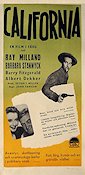 California 1947 poster Ray Milland Barbara Stanwyck